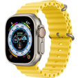 Pasek Silikonowy do Apple Watch 1/2/3/4/5/6/7/8/9/10/11/SE Ultra 1/2/3 42/44/45/46/49mm, Żółty
