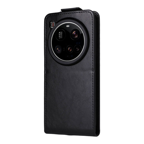 Etui z klapką do Xiaomi 15 Ultra, Flip, czarne