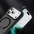 Etui pancerne do iPhone 17 Pro Max, Matt Case, do MagSafe, matowe z czarną ramką