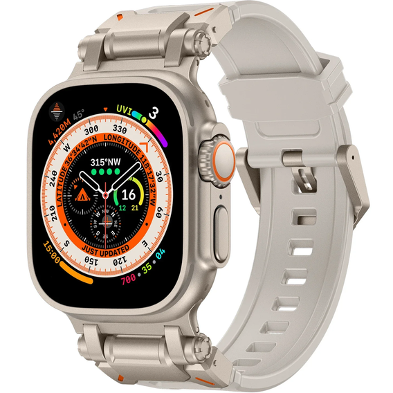 Pasek ERBORD ProTech do Apple Watch 1/2/3/4/5/6/7/8/9/10/11/SE Ultra 1/2/3 42/44/45/46/49mm, Beżowy