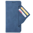 Etui z klapką do Honor 70 5G, Card Slot, granatowe