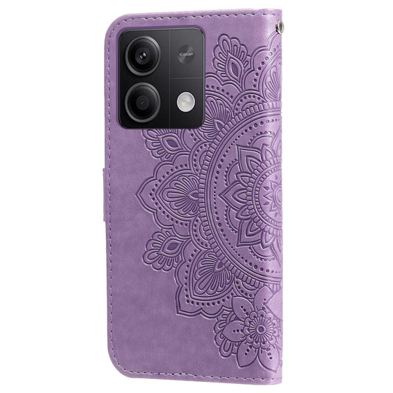 Etui z klapką do Xiaomi Redmi Note 13 5G, Mandala, fioletowe