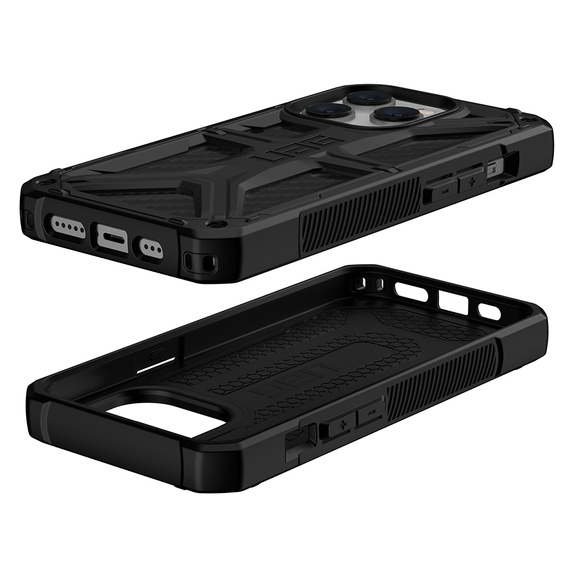 Etui Urban Armor Gear do iPhone 14 Pro, Monarch, Carbon czarne