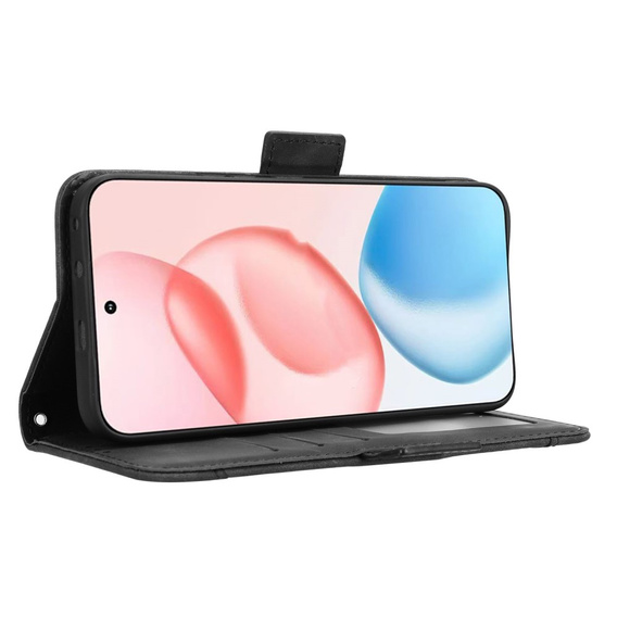 Etui z klapką do Honor 400 5G, Card Slot, czarne
