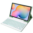 Etui z klawiaturą do Samsung Galaxy Tab S6 Lite 10.4" 2020/2022/2024, Pen Slot, zielone