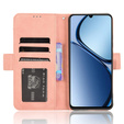 Etui z klapką do Realme C61, Card Slot, różowe