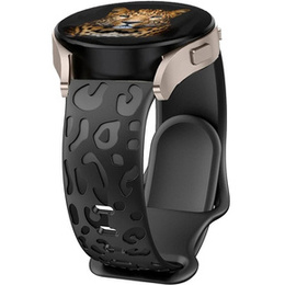 Pasek Silikonowy Uniwersalny 20mm, Leopard, Czarny