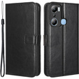 Etui z klapką do Infinix Hot 20i, Crazy Horse Wallet, czarne