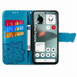 Etui z klapką do Nothing Phone 3 5G, Butterfly, niebieskie