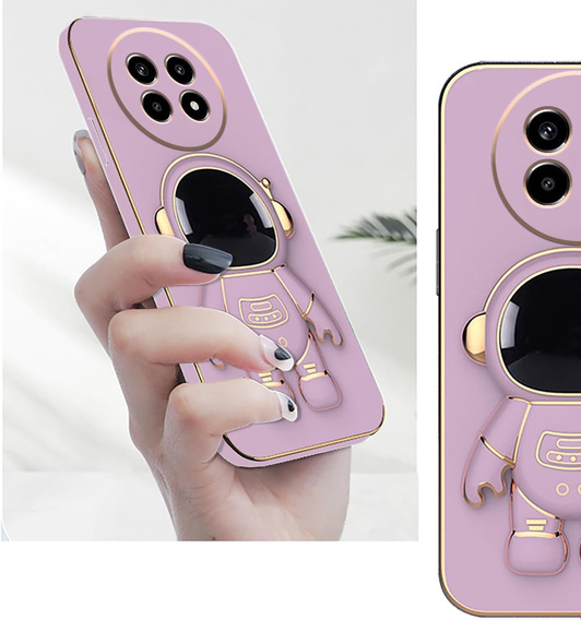 Etui do Honor Magic 7 Lite, Astronaut, fioletowe