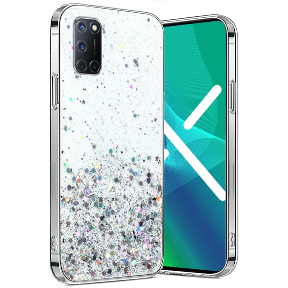 Etui do Oppo A52 / A92 / A72, Glittery, przezroczyste