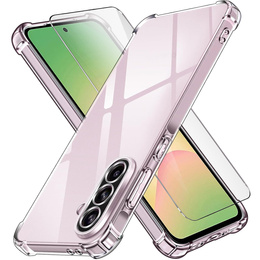 Etui do Samsung Galaxy A56 5G, Erbord Dropproof, przezroczyste + Szkło