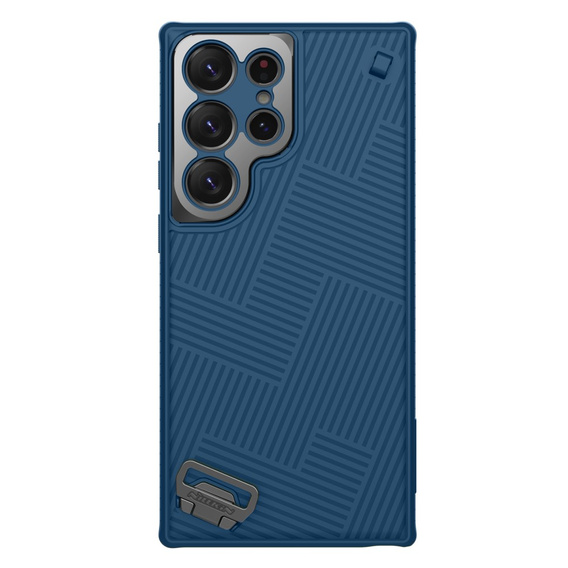 Etui NILLKIN do Samsung Galaxy S23 Ultra, Stripe Design z rączką, niebieskie