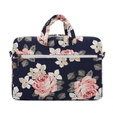Etui Pokrowiec Torba Do Laptopa 13 14 cail / Macbook Air Pro M1 M2 M3 M4, Niebieska w kwiaty