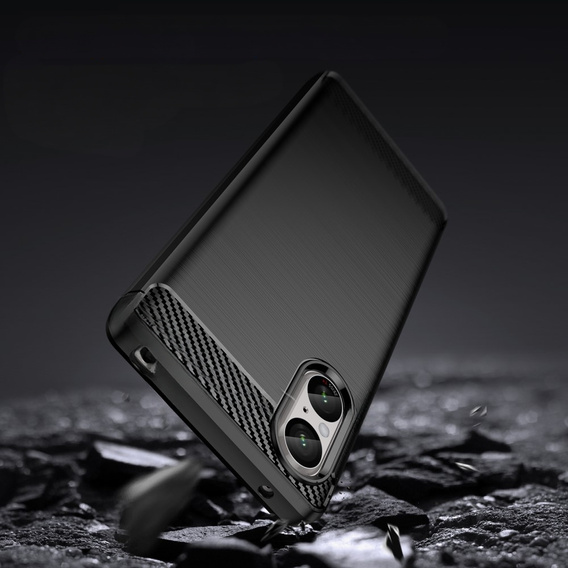 Etui do Sony Xperia 5 V, Karbon, czarne