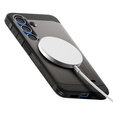 Etui Spigen do Samsung Galaxy S25+ Plus, Tough Armor Mag MagSafe, szare + Szkło Hartowane 9H