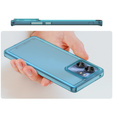 Etui do Motorola Edge 40, Fusion Hybrid, niebieskie