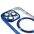 Etui do iPhone 14 Pro, Electro MagSafe, niebieskie + Szkło na ekran