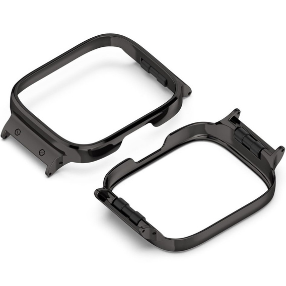 Etui metalowe do Xiaomi Redmi Watch 3 Active, Czarne