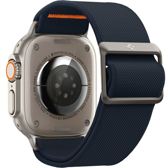 Pasek SPIGEN do Apple Watch 1/2/3/4/5/6/7/8/9/10/11/SE Ultra 1/2/3 42/44/45/46/49mm, Fit Lite Ultra, Granatowy
