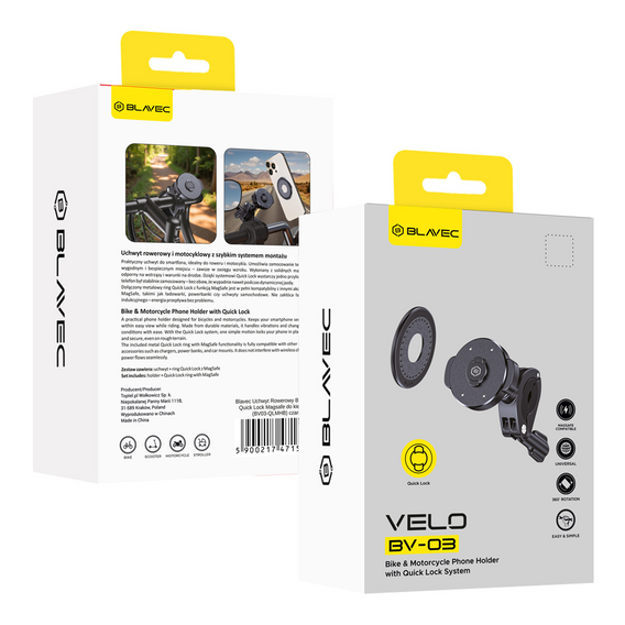 Uchwyt rowerowy na telefon Blavec Velo Quick Lock