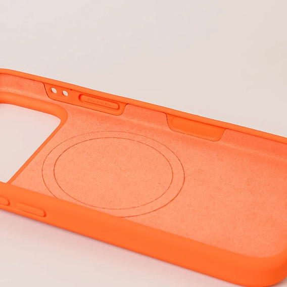 Etui do iPhone 17 Pro, Silicone Lite, do MagSafe – pomarańczowe