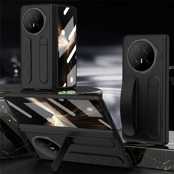 Etui z rączką i podstawką do Honor Magic V5 5G, czarne