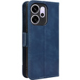 Etui z klapką do Oppo Reno 14 F / 14 FS, Card Slot, granatowe