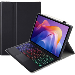 Etui z klawiaturą Bluetooth i touchpadem do Xiaomi Redmi Pad 2 – czarne