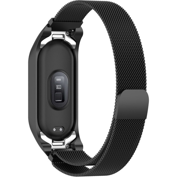 Pasek Bransoleta Milanese do Xiaomi Mi Band 7/7 NFC, Czarny