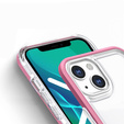 Etui ERBORD do iPhone 13 Mini, Hybrid Frame, różowe