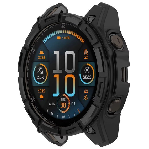 Etui Obudowa do Garmin Fenix 8 43mm, Czarne