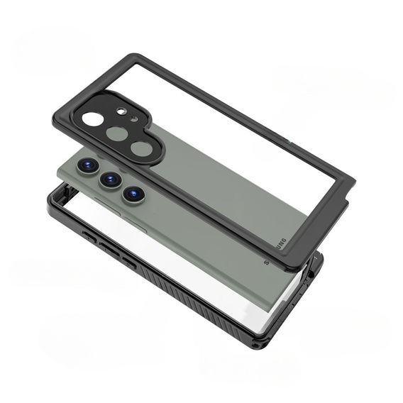 Etui Wodoodporne IP68 do Samsung Galaxy S24 Ultra, Redpepper, czarne