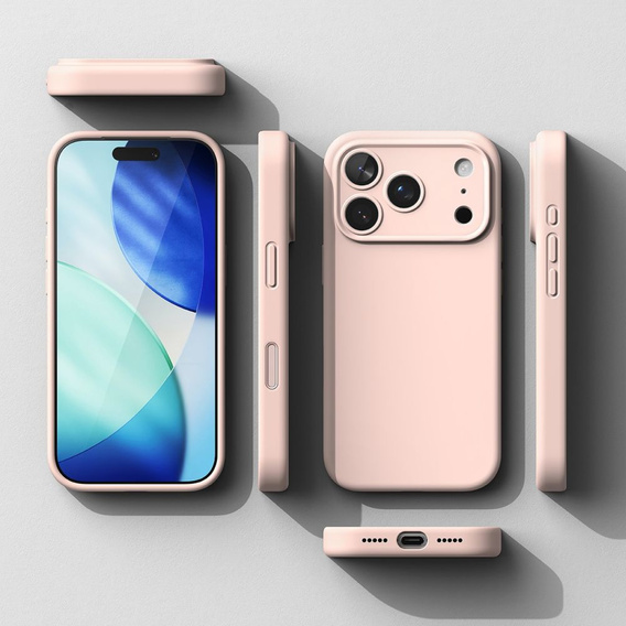Etui Ringke do iPhone 17 Pro Max, Silicone Magnetic MagSafe, Pink Sand
