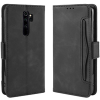 Etui z klapką do Xiaomi Redmi Note 8 Pro, Card Slot, czarne