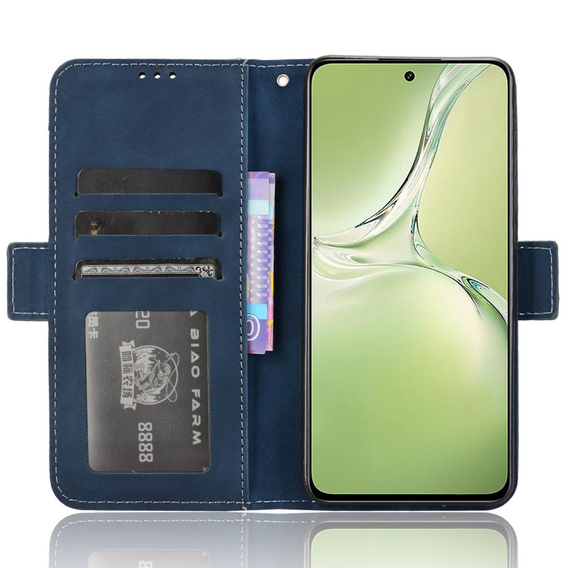 Etui z klapką do OnePlus Nord CE4 Lite, Card Slot, granatowe