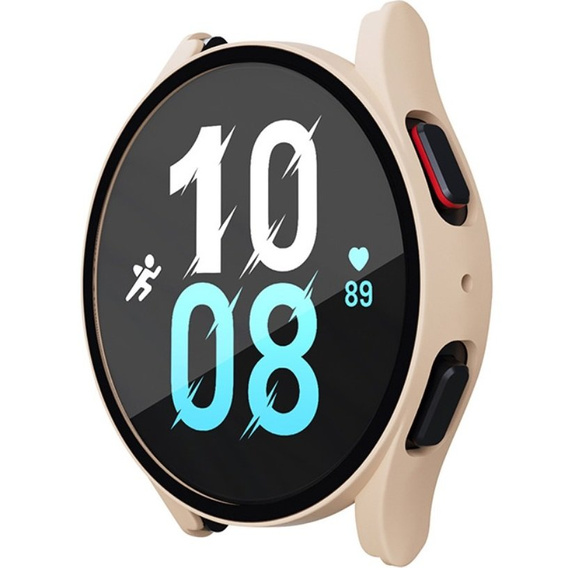 2w1 Etui + Szkło Hartowane do Samsung Galaxy Watch 5 40mm, Różowe