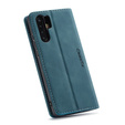 Etui CASEME do Huawei P30 Pro, Leather Wallet Case, niebieskie
