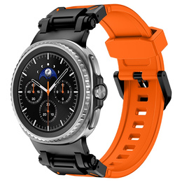 Pasek Silikonowy do Samsung Galaxy Watch 8 / 8 Classic, Pomarańczowy
