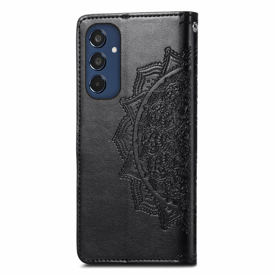 Etui z klapką do Samsung Galaxy M35, Mandala, czarne