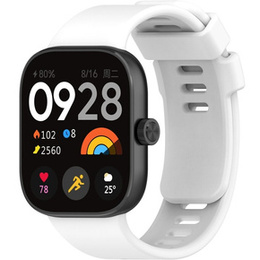 Pasek Silikonowy do Xiaomi Redmi Watch 4 / Xiaomi Smart Band 8 Pro / Xiaomi Smart Band 9 Pro, Biały