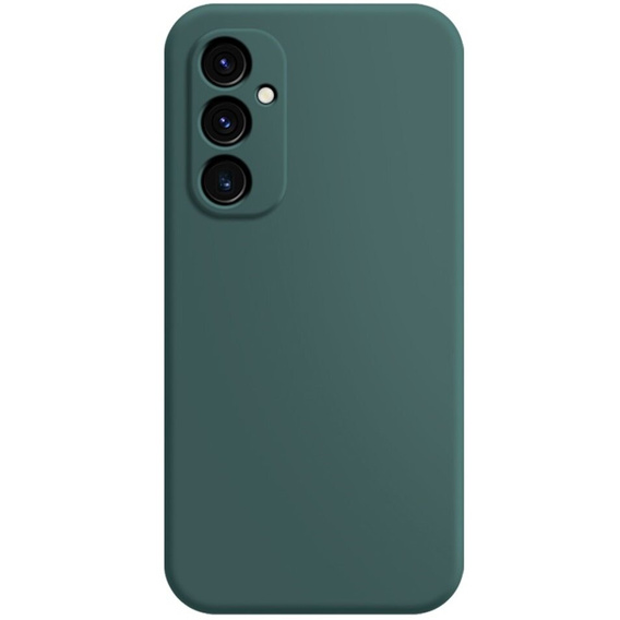 Etui do Samsung Galaxy A25 5G, Silicone Lite, ciemnozielone + szkło 9H
