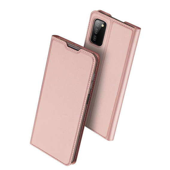 Etui Dux Ducis do Samsung Galaxy A03s, Skinpro, różowe rose gold