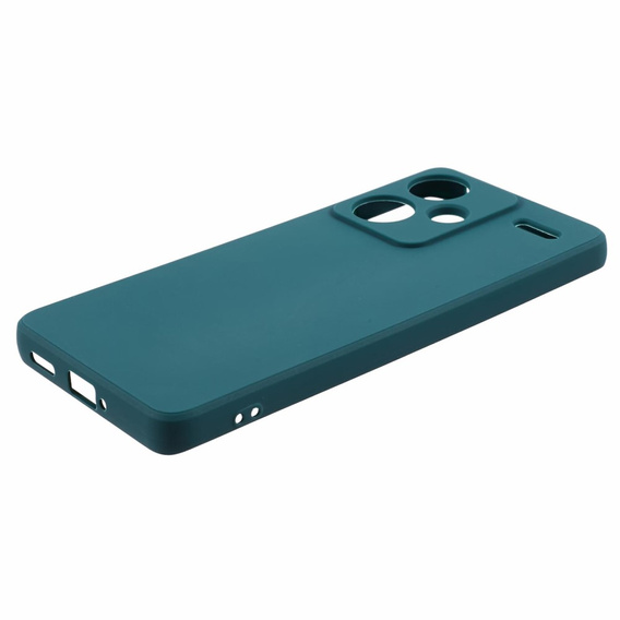 Etui do Xiaomi Redmi Note 13 Pro+, Silicone Lite, ciemnozielone