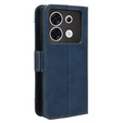 Etui z klapką do Infinix Zero 30 5G, Card Slot, granatowe