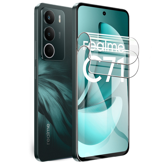 2x Folia Hydrożelowa do Realme C71, ERBORD Hydrogel Foil