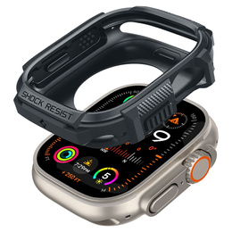 Etui Spigen do Apple Watch Ultra 1/2/3 49mm, Rugged Armor, Szary