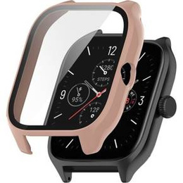 2w1 Etui + Szkło hartowane do Amazfit GTS 4, Różowe