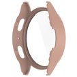 2w1 Etui + Szkło Hartowane do Samsung Galaxy Watch 7 44mm, Różowe złoto