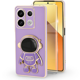 Etui do Xiaomi Redmi Note 13 5G, Astronaut, fioletowe + Szkło Hartowane 9H